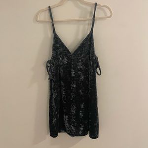 Tobi Green Velvet Dress, medium